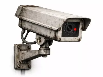 Industrial CCTV Security Camera - PBR Low Poly Game Ready Low-poly 3D model