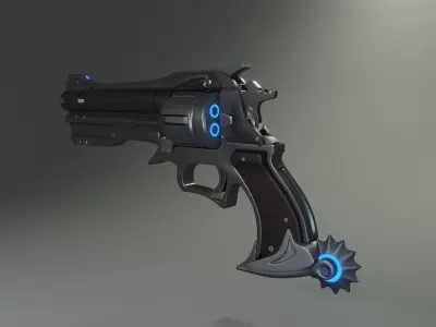 Overwatch McCree Peacekeeper gun 3D Free 3D model