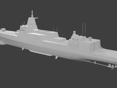 Type 055 Class Destroyer 3D model