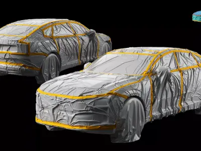 Car Paint Mask Cover 3D model
