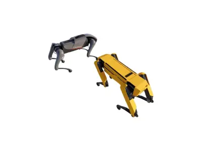 Robot dog 3D model 6