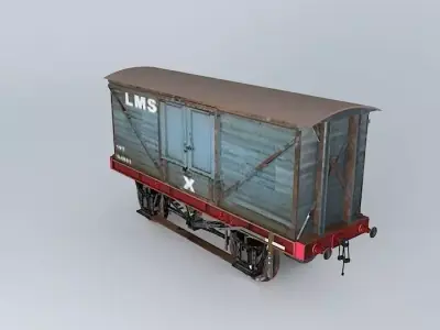 LMS BOX VAN Free 3D model