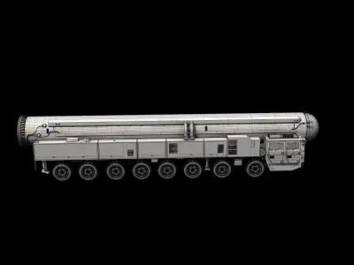 china  DH41 ballistic missile   CSS-X-10 ballistic missile 3D model