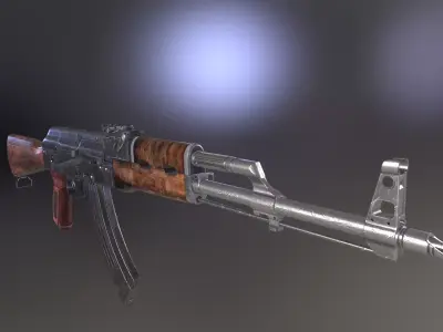 Modular AK-47 Rifle 3D model