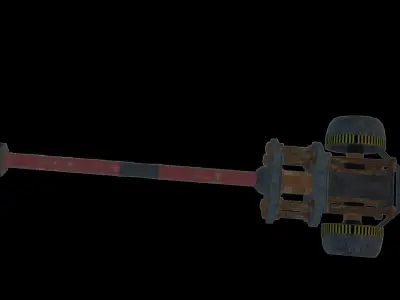 Hammer - Sci - Fi Weapon Free low-poly 3D model