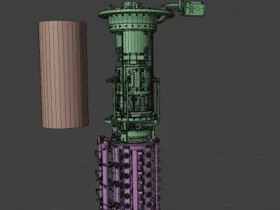 Transformer on-load tap changer OILTAP MS 3D model