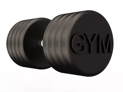 Classic Dumbbell 3D Model Strength Training Prop 03 Free 3D print model