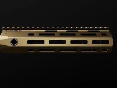 KAC URX4 MLOK AR15 Handguard Low-poly 3D model