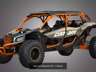 Can-Am Buggies and Bikes Collection 3D Model Pack