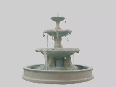 Fountain Model Low-poly 3D model