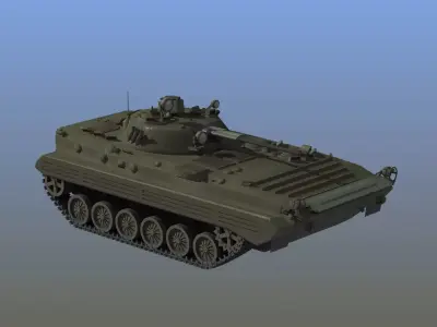 BMP-2 Soviet Infantry Fighting Vehicle APC 3D model