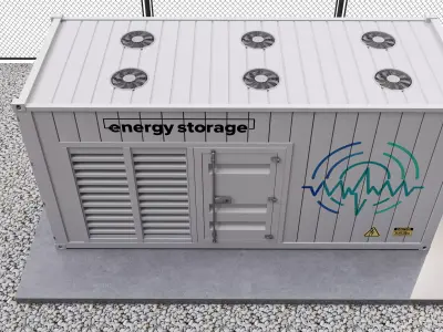 Battery Storage Power Station 3D model