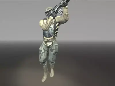 Elite Soldier Low-poly 3D model purchase