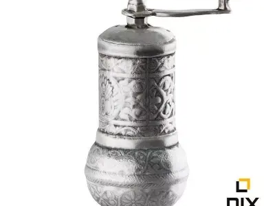 Antique Pepper Grinder 3D model