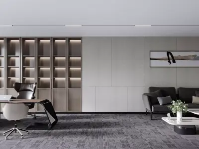  Office interior scene 58 3D model