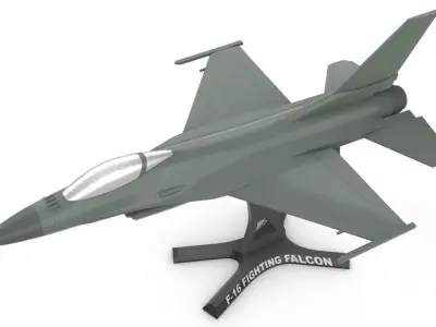 F 16 FIGHTING FALCON 3D print model