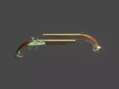Flintlock Gun 3D model purchase