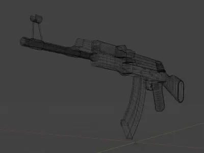 AK-47 ak - rifle Free low-poly 3D model buy