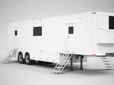 Exhibition Semi Trailer 3D model