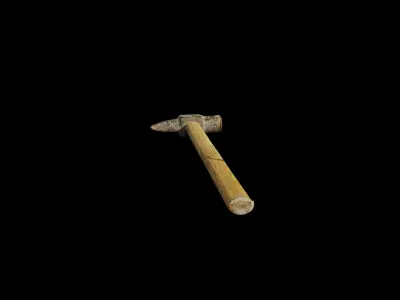 Anydrafts Rusty hammer 01 Low-poly 3D model