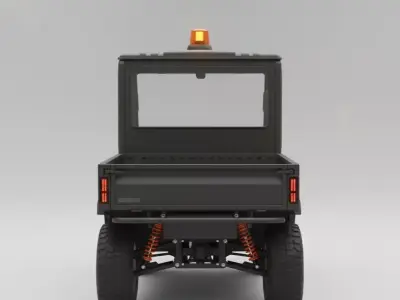 Bright Green Utility Vehicle 3D model