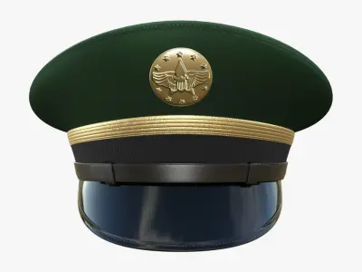 Army Service Cap PBR Low-poly 3D model purchase