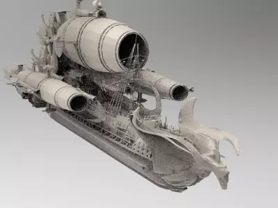 Eagle Queens Airship  3D model