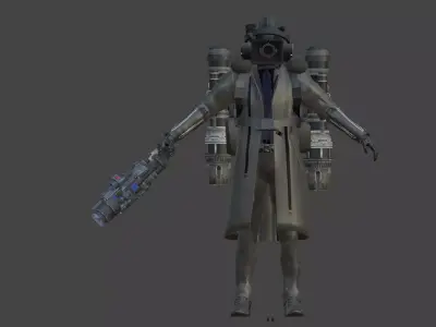 reinforcment large cameraman 3D model