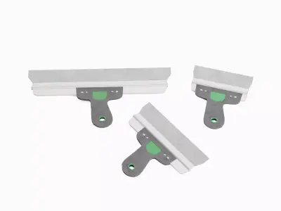 Spatula For Putty 03 Low-poly 3D model