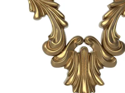 decorative pattern ready for 3D printing 3D model