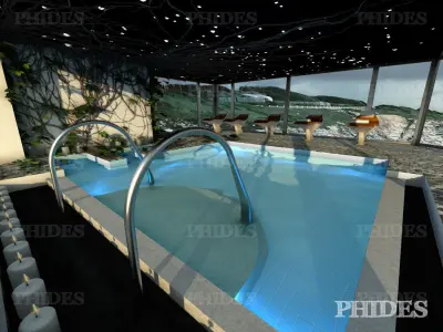 Swimming pool 3 day 3D model