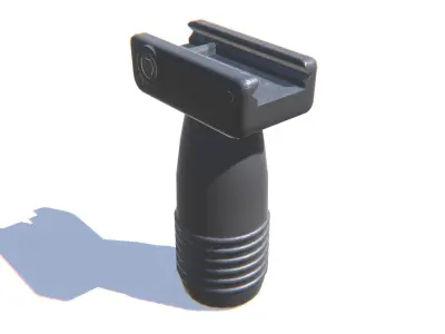 Tactical Fore Grip Low-poly 3D model
