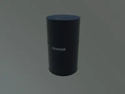 Oil barrel  Free low-poly 3D model