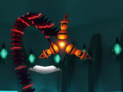 Robotic Tentacle Arm Free 3D model