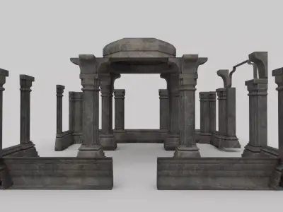 pillars 3D model