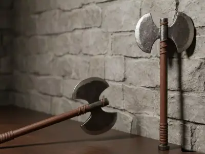 Axe Tool free Free low-poly 3D model