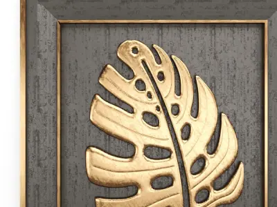 Floral Frame 3D model