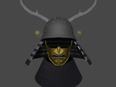 Samurai Helmet 3D model