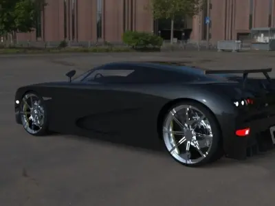 Sports Car Free 3D model from CGTrader