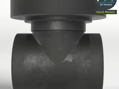 Hydraulic damper 3D model