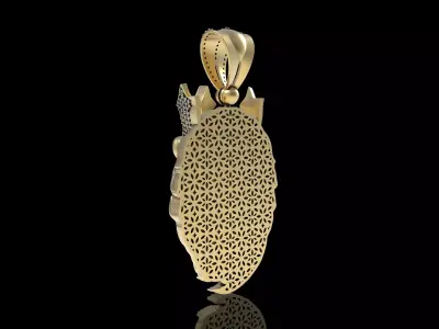 Lion King Face Pendant 3D print model