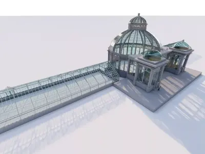 Glass building-Commercial building-building classic 3D model get
