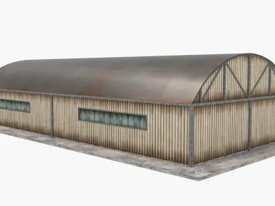 Warehouse pack - White Low-poly 3D model