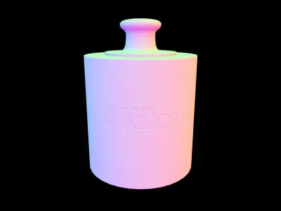 Old Bronze 2 Kilos Weight Vintage 4K PBR Textures Game-Ready Low-poly 3D model