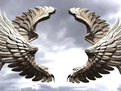 Serafim Curved wings 2  3D model