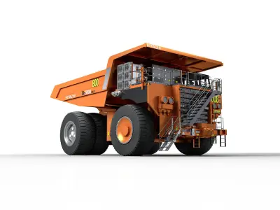 Rigged Hitachi Construction Machinery EH5000AC-3 Haul Truck 3D model