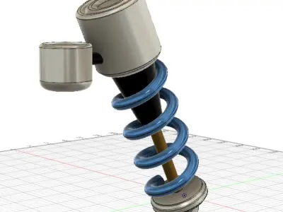 vehicle-bike suspension Free 3D print model