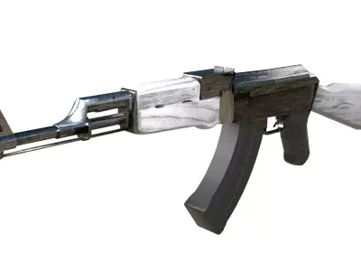 AK47-3D Model - Game Ready  Low-poly 3D model