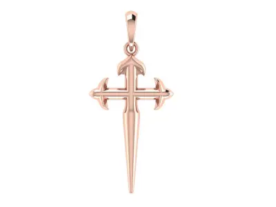 CROSS PENDANT CR165 3D print model