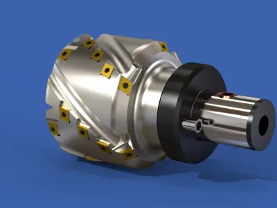 Milling tool head Free 3D model